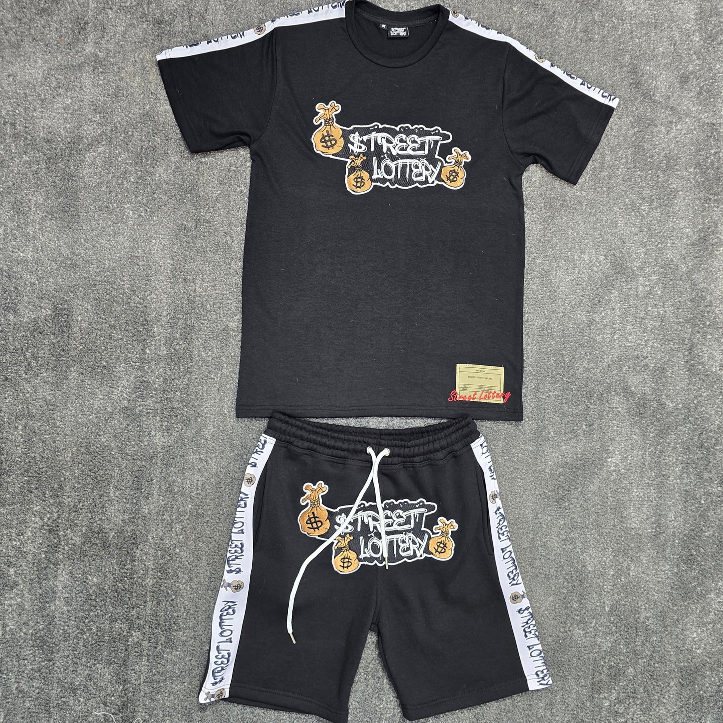 Black shorts set
