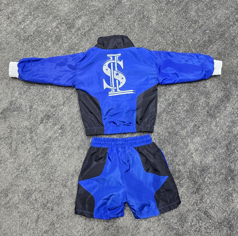 Kids Street Lottery 90’s Windbreaker Set - Blue