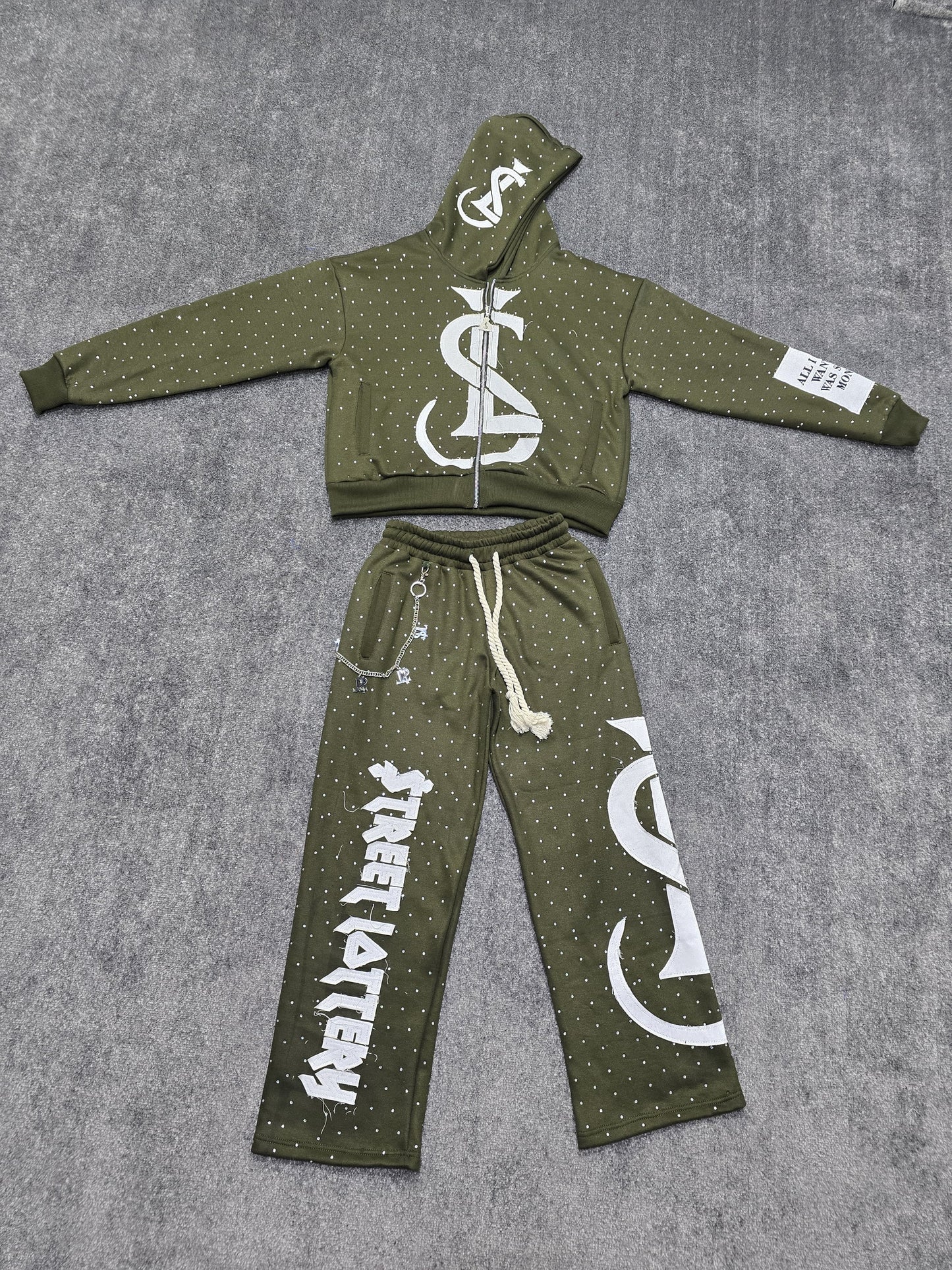 Olive $L Rhinestone Set💎🏚️