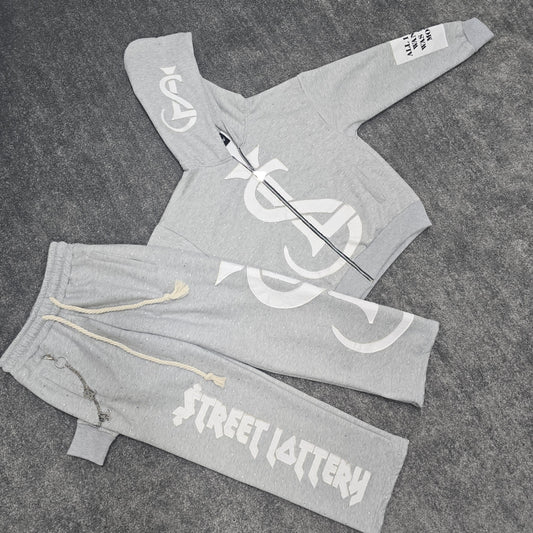 Grey $L Rhinestone Set💎🏚️