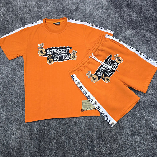 Orange shorts set