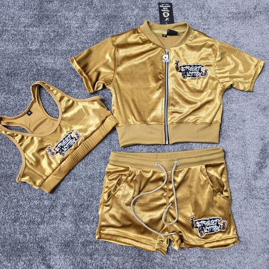Golden Tan Women 3 piece set