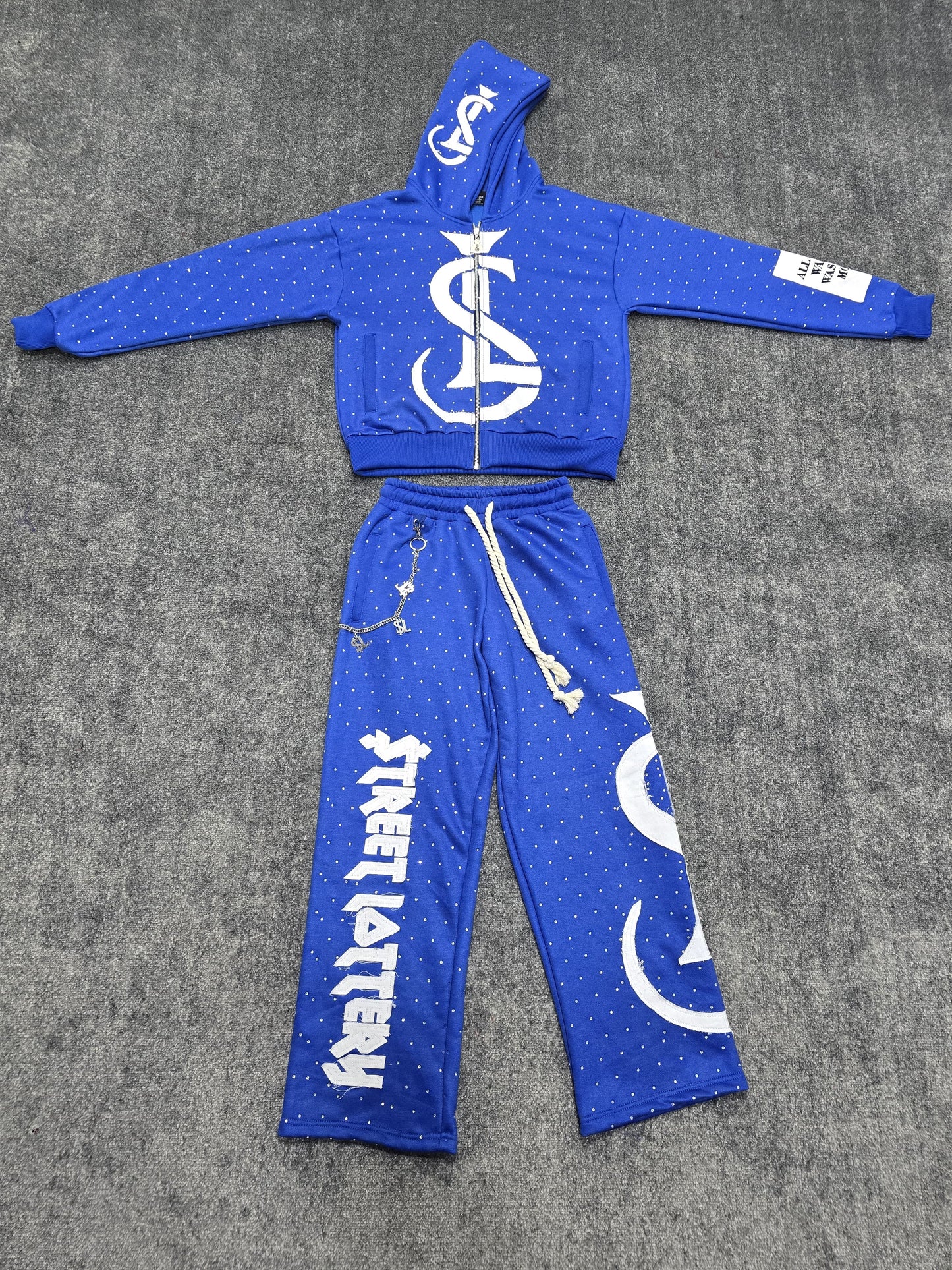 Royal Blue $L Rhinestone Set💎🏚️