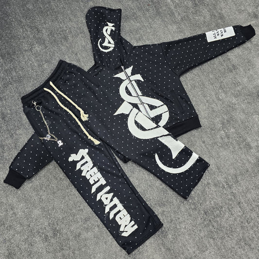 Black/White $L Rhinestone Set💎🏚️